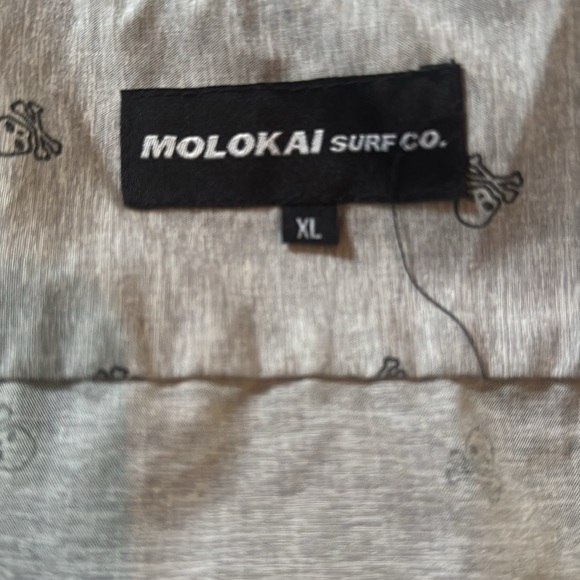 Molokai Surf Co Melting Ying Yang Button Down Dress Shirt Size Xl/Extra Large - Picture 11 of 11